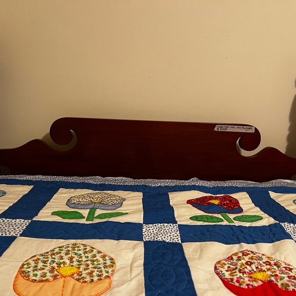 Floral Patchwork Quilt - Blue and Multicolor - Picture 3 of 3